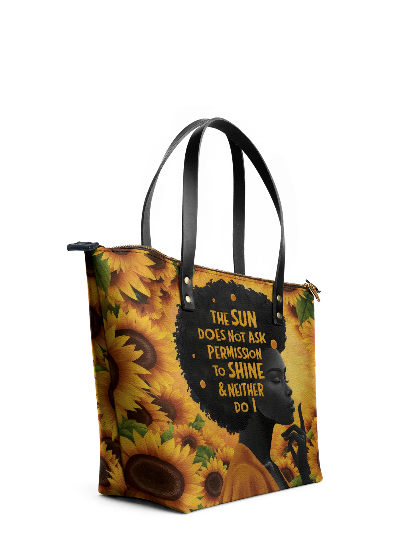 Afroyla "Sunaya" Leather Tote Bag