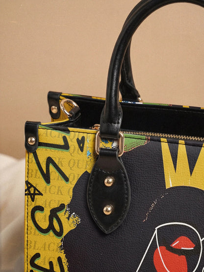 Afroyla "Aina" Lemon Zest Leather Handbag