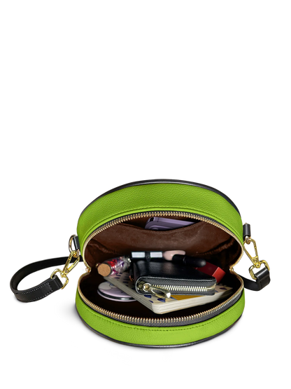 Afroyla "Aina" Lime Pop Circle Crossbody Bag
