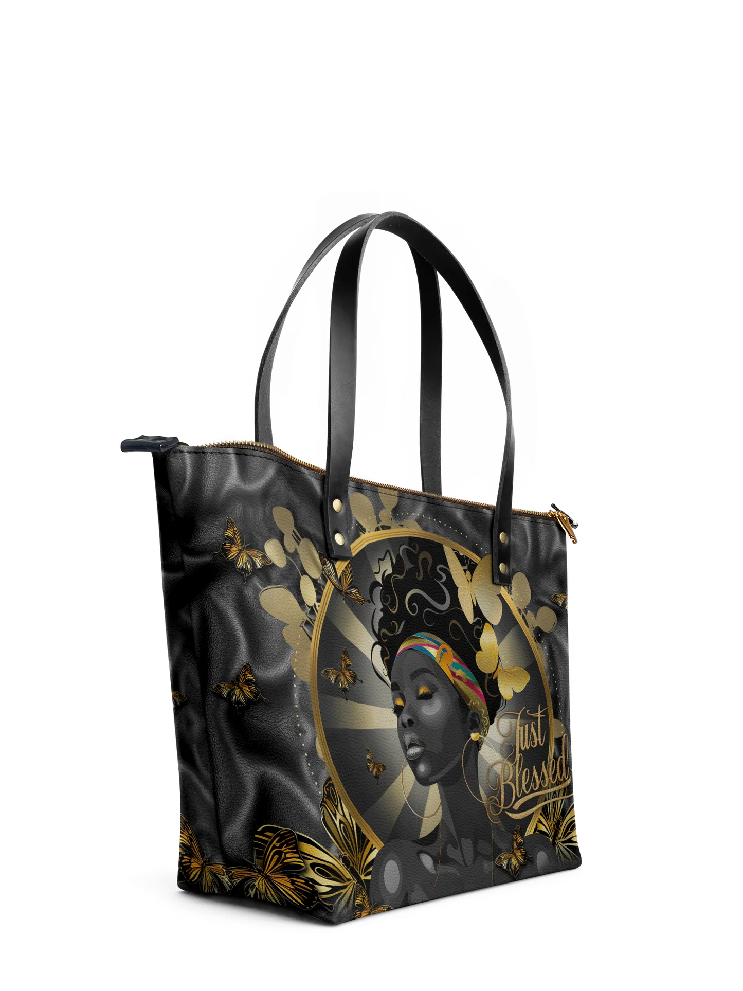 Afroyla "Barakaya" Leather Tote Bag