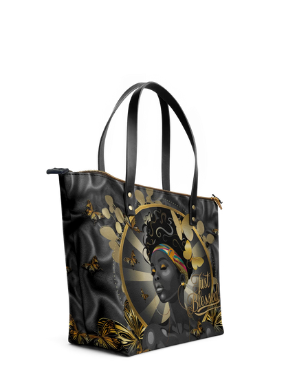 Afroyla "Barakaya" Leather Tote Bag