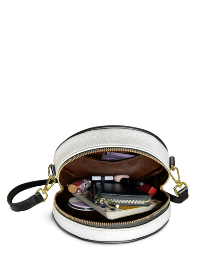 Afroyla "Fahari" Marshmallow Citrus Circle Crossbody Bag