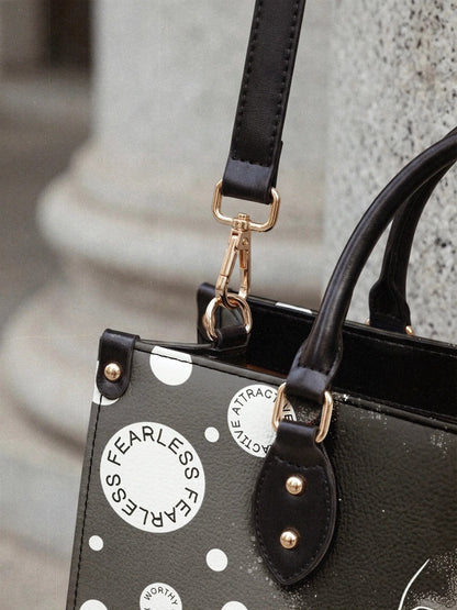 Afroyla "Fahari" Monochrome Leather Handbag