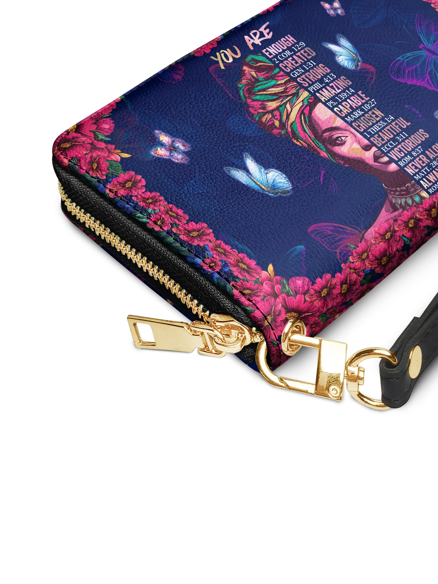 Afroyla "Imani" Blue Orchid Wallet