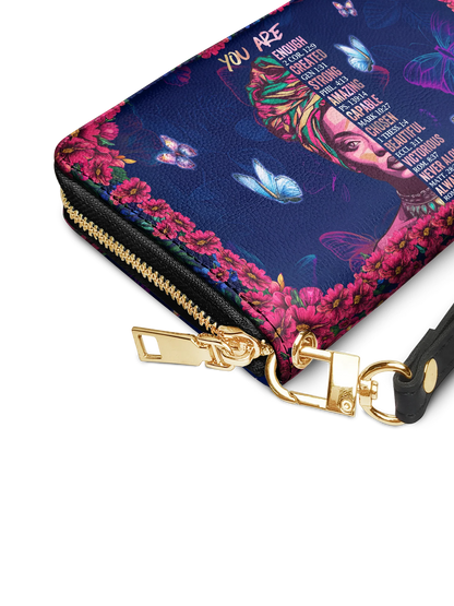 Afroyla "Imani" Blue Orchid Wallet