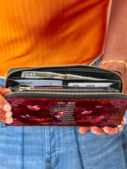 Afroyla "Imani" Pomegranate Red Wallet