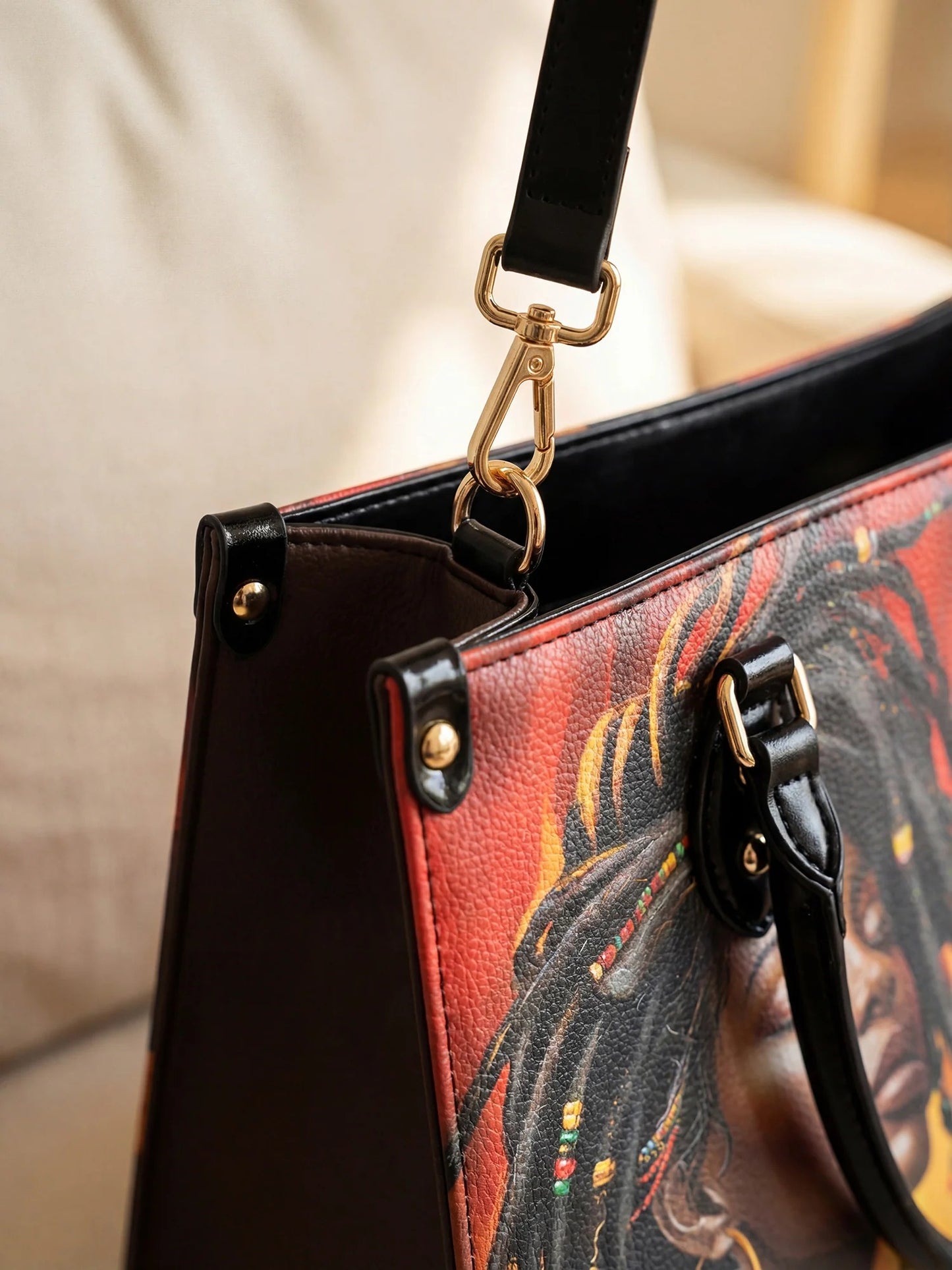 Afroyla "Locella" Leather Handbag