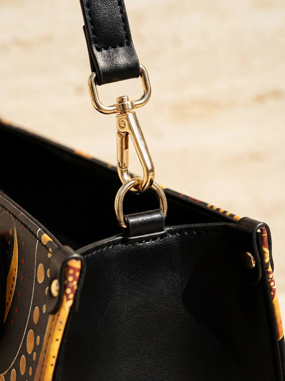 Afroyla "Makeda" Leather Handbag