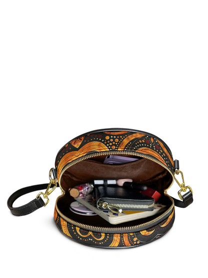 Afroyla "Makeda" Circle Crossbody Bag