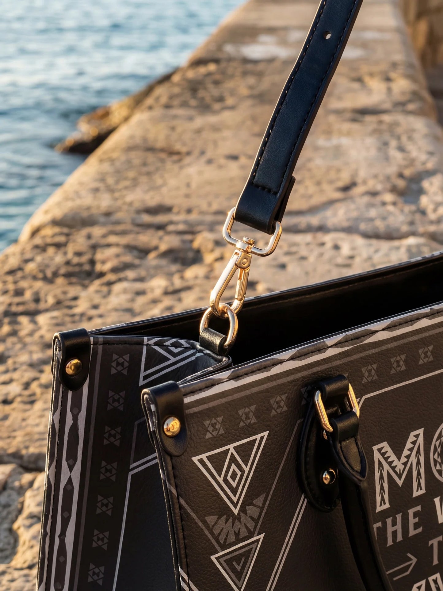 Afroyla "Mamalore" Leather Handbag