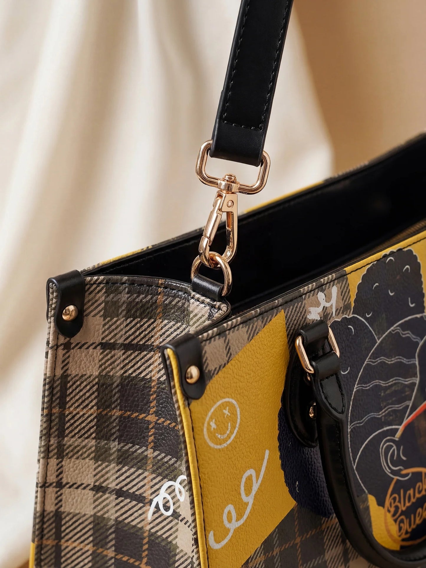 Afroyla "Sanaa" Cornbread Leather Handbag