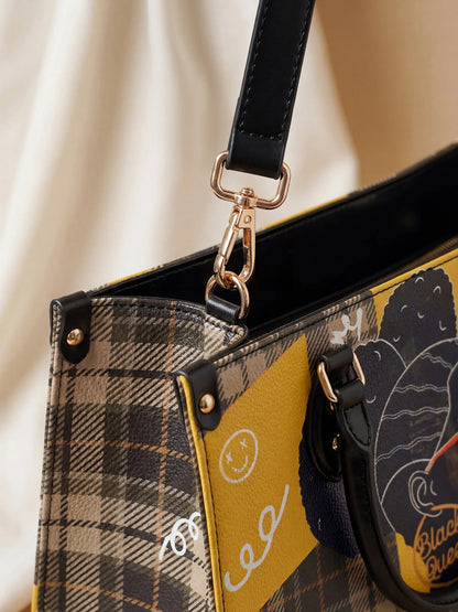 Afroyla "Sanaa" Cornbread Leather Handbag