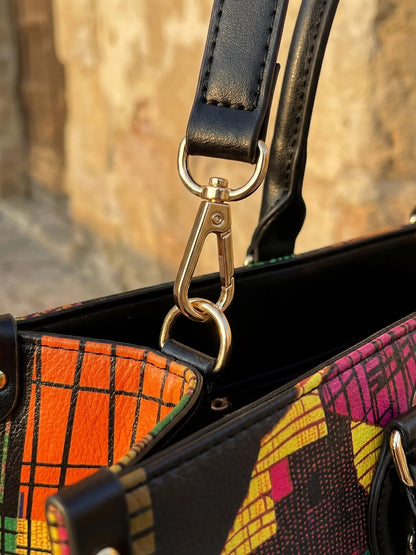 Afroyla "Thundara" Leather Handbag