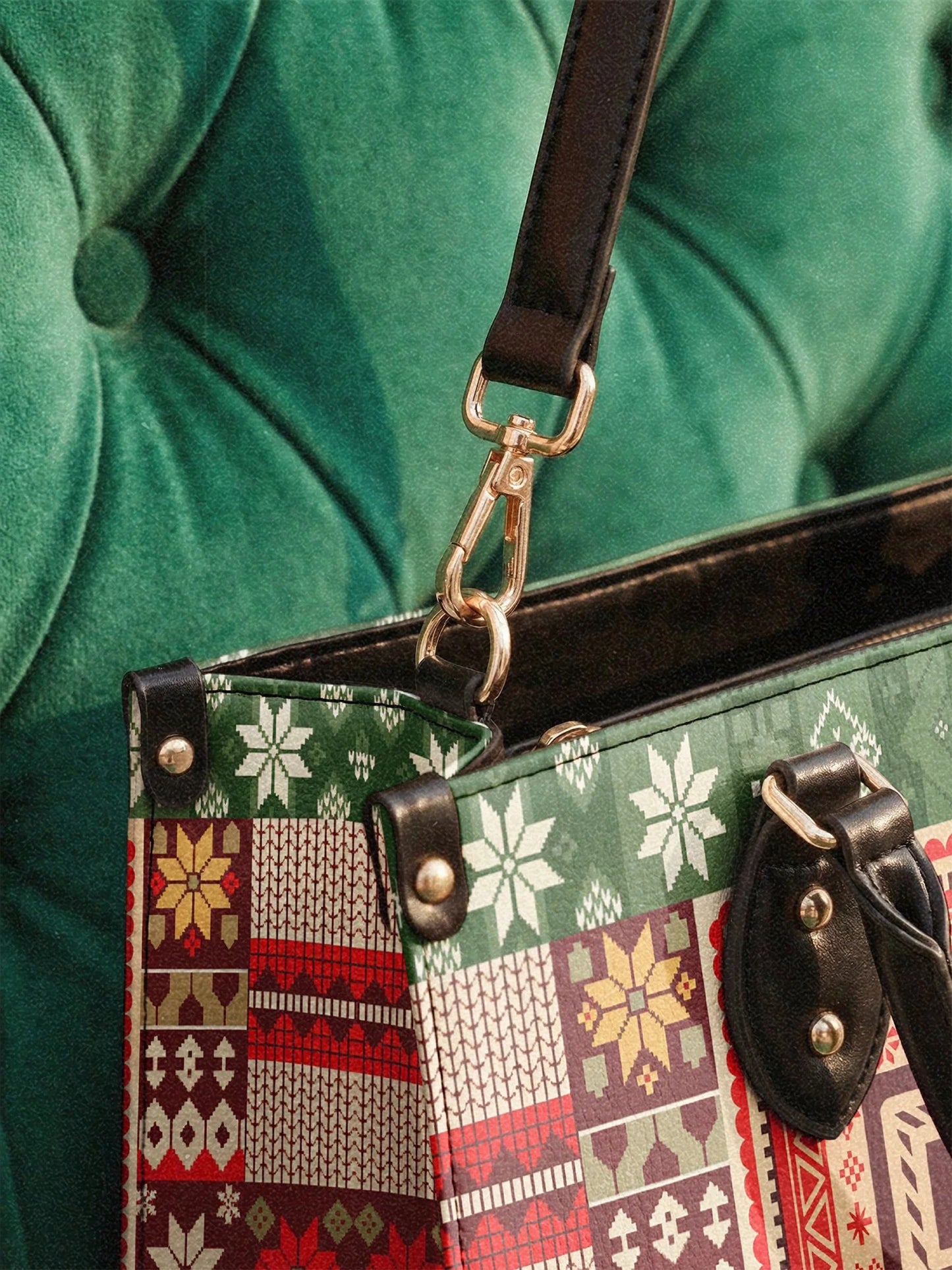 Afroyla "Dope Black Wife" Frosted Pine Leather Handbag