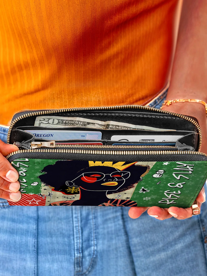 Afroyla "Aina" Lime Pop Xmas Wallet