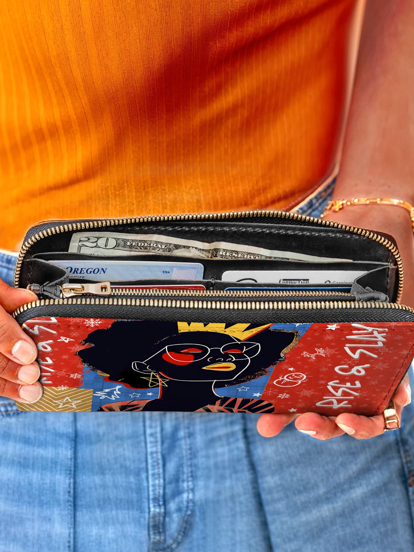 Afroyla "Aina" Frosted Cherry Wallet