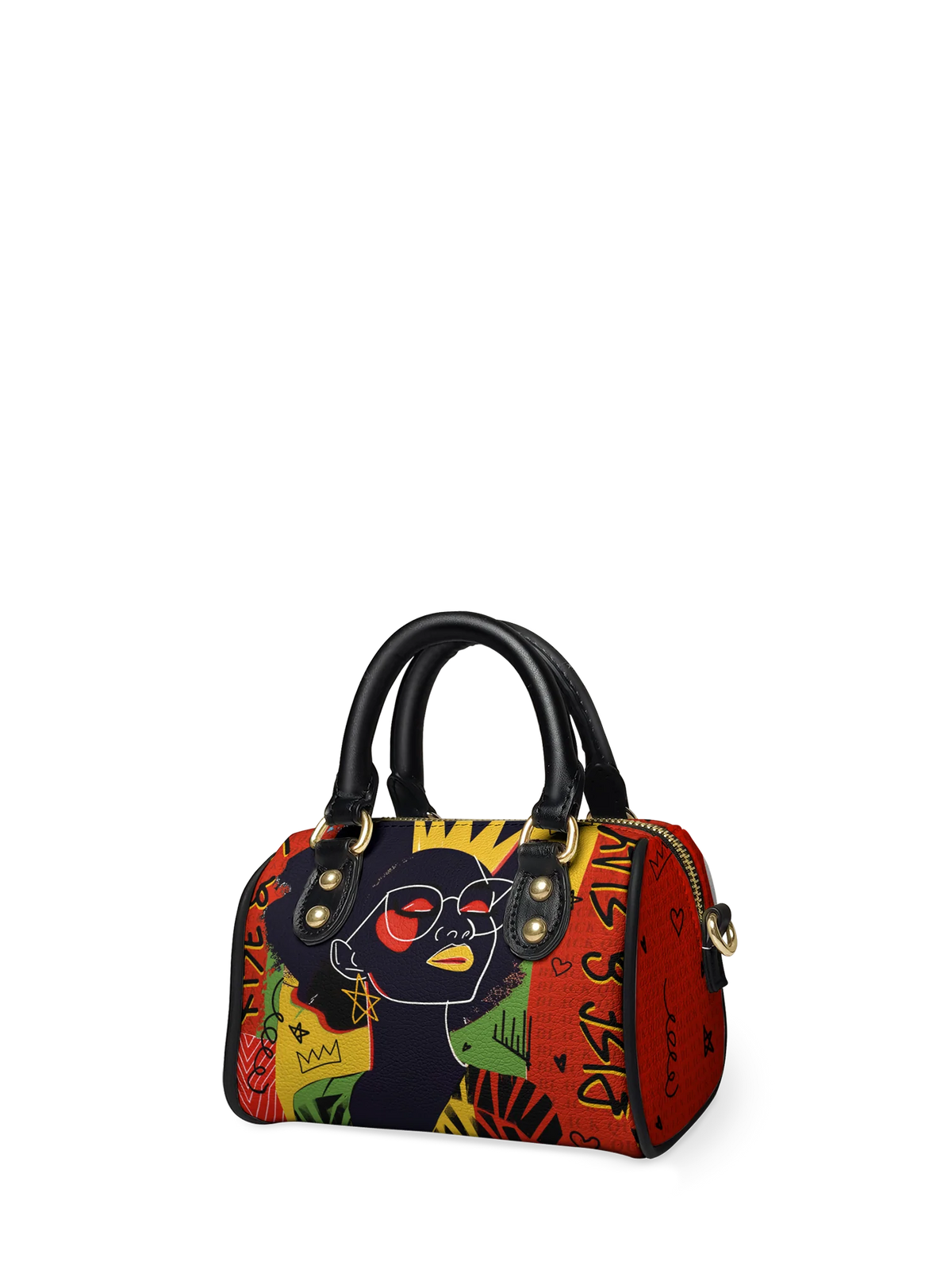 Afroyla "Aina" Flame Red Mini Satchel