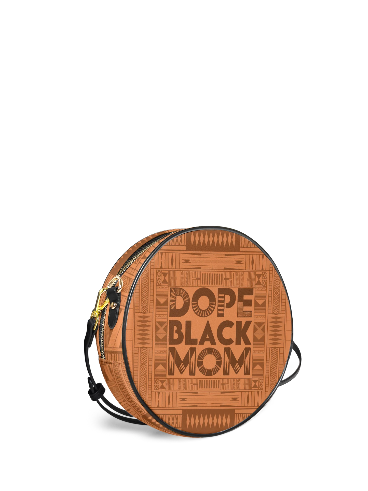 Afroyla "Dope Black Mom" Circle Crossbody Bag