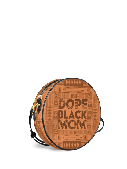 Afroyla "Dope Black Mom" Circle Crossbody Bag