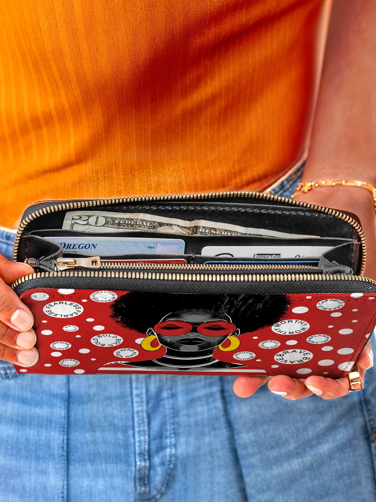 Afroyla "Fahari" Strawberry Pop Wallet