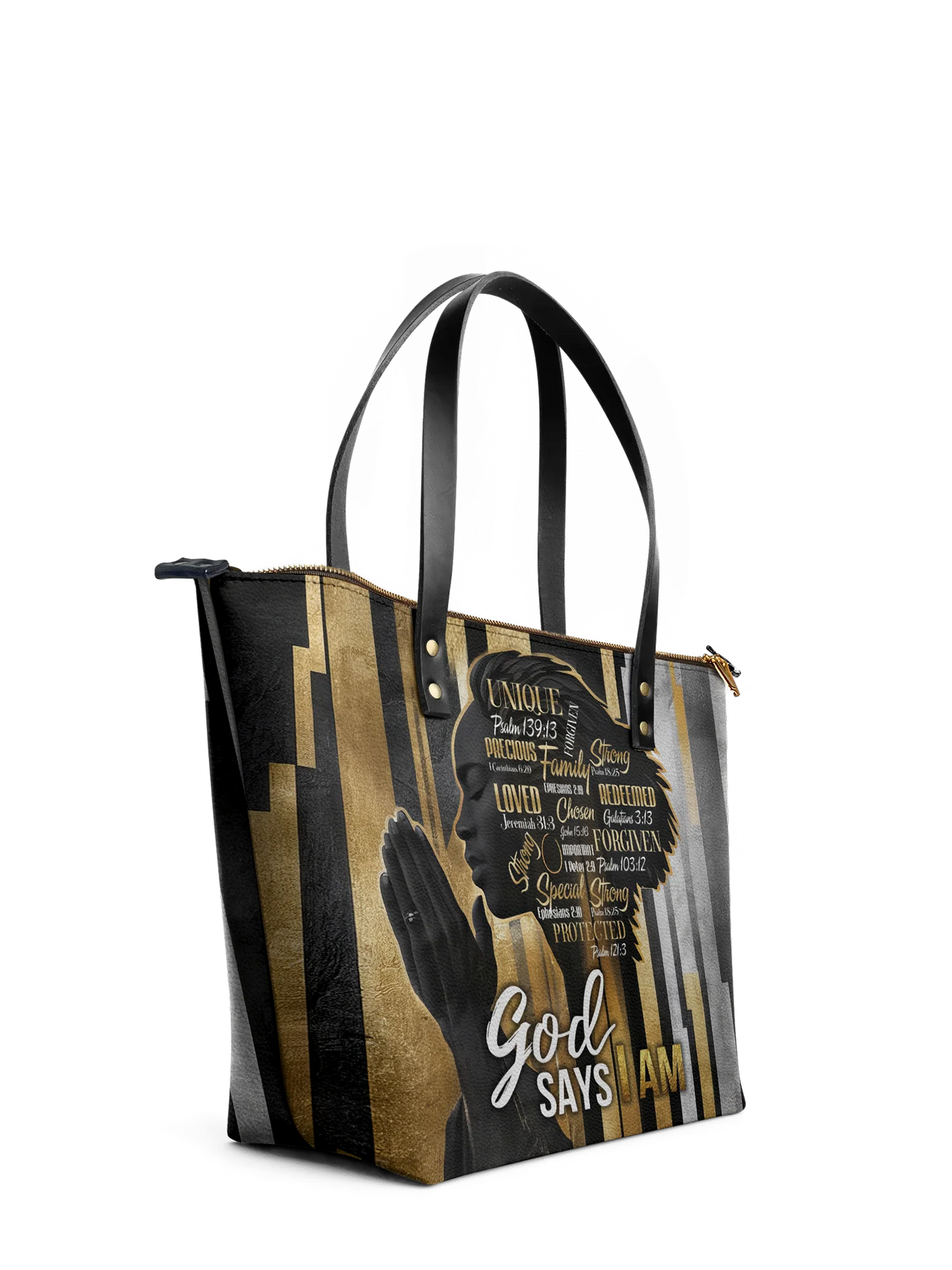 Afroyla "Amara" Leather Tote Bag
