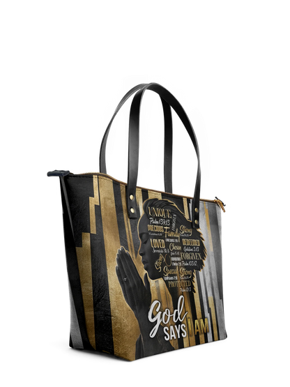 Afroyla "Amara" Leather Tote Bag
