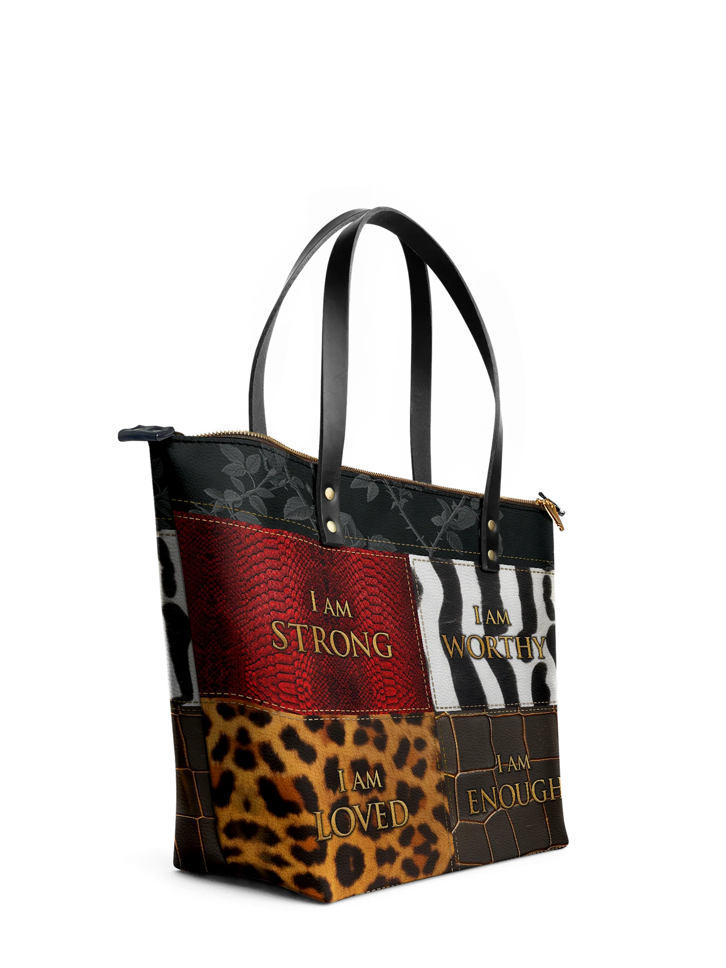 Afroyla "Kadia" Leather Tote Bag