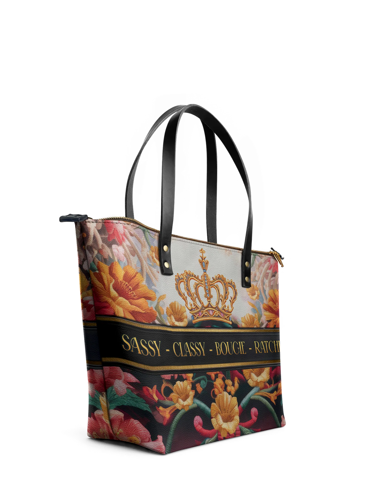 Afroyla "Naija Royale" Leather Tote Bag