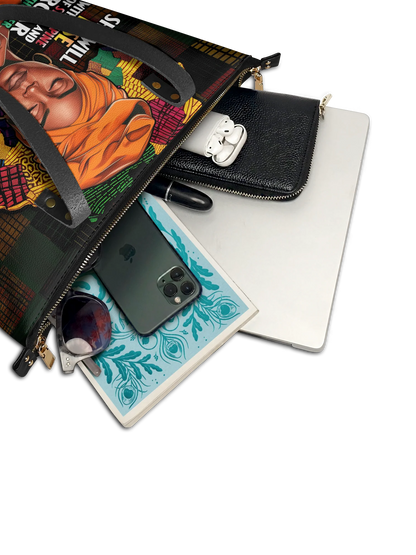 Afroyla "Thundara" Leather Tote Bag