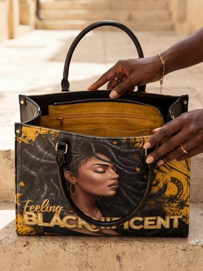 Afroyla "Blacknificent" Leather Handbag