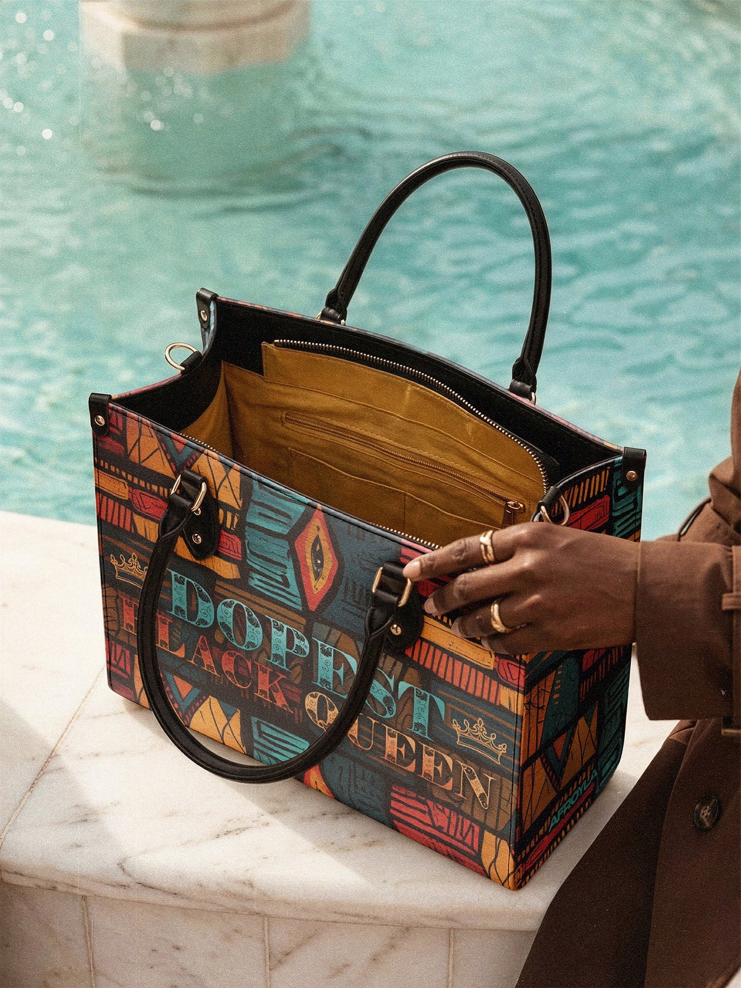 Afroyla "Dopeya" Leather Handbag