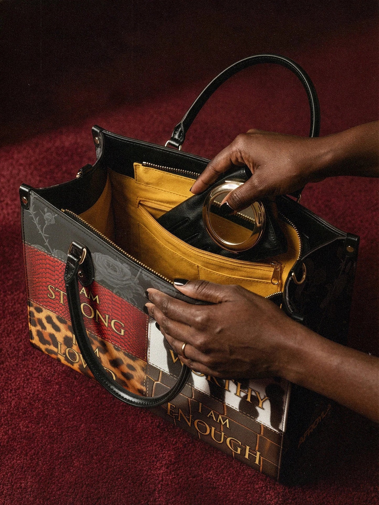 Afroyla "Kadia" Leather Handbag