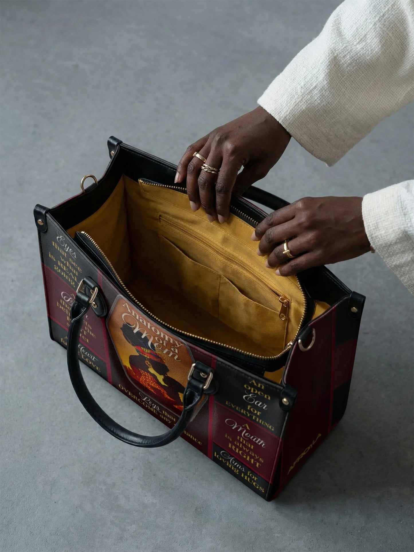 Afroyla "Mamoya" Leather Handbag