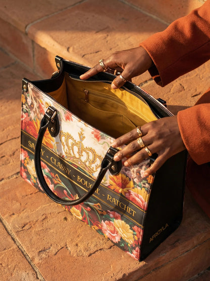 Afroyla "Naija Royale" Leather Handbag