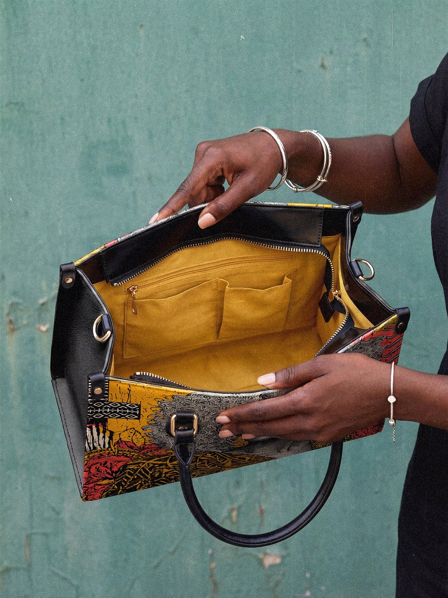 Afroyla "Nandeka" Leather Handbag