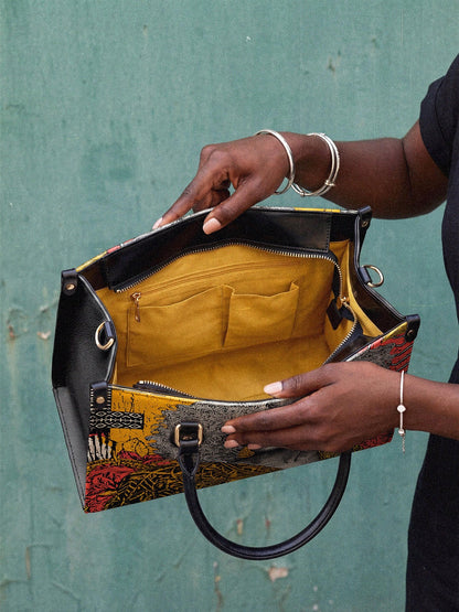 Afroyla "Nandeka" Leather Handbag