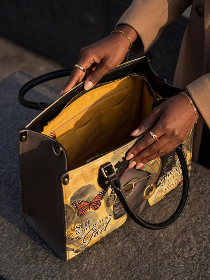 Afroyla "Njia" Leather Handbag