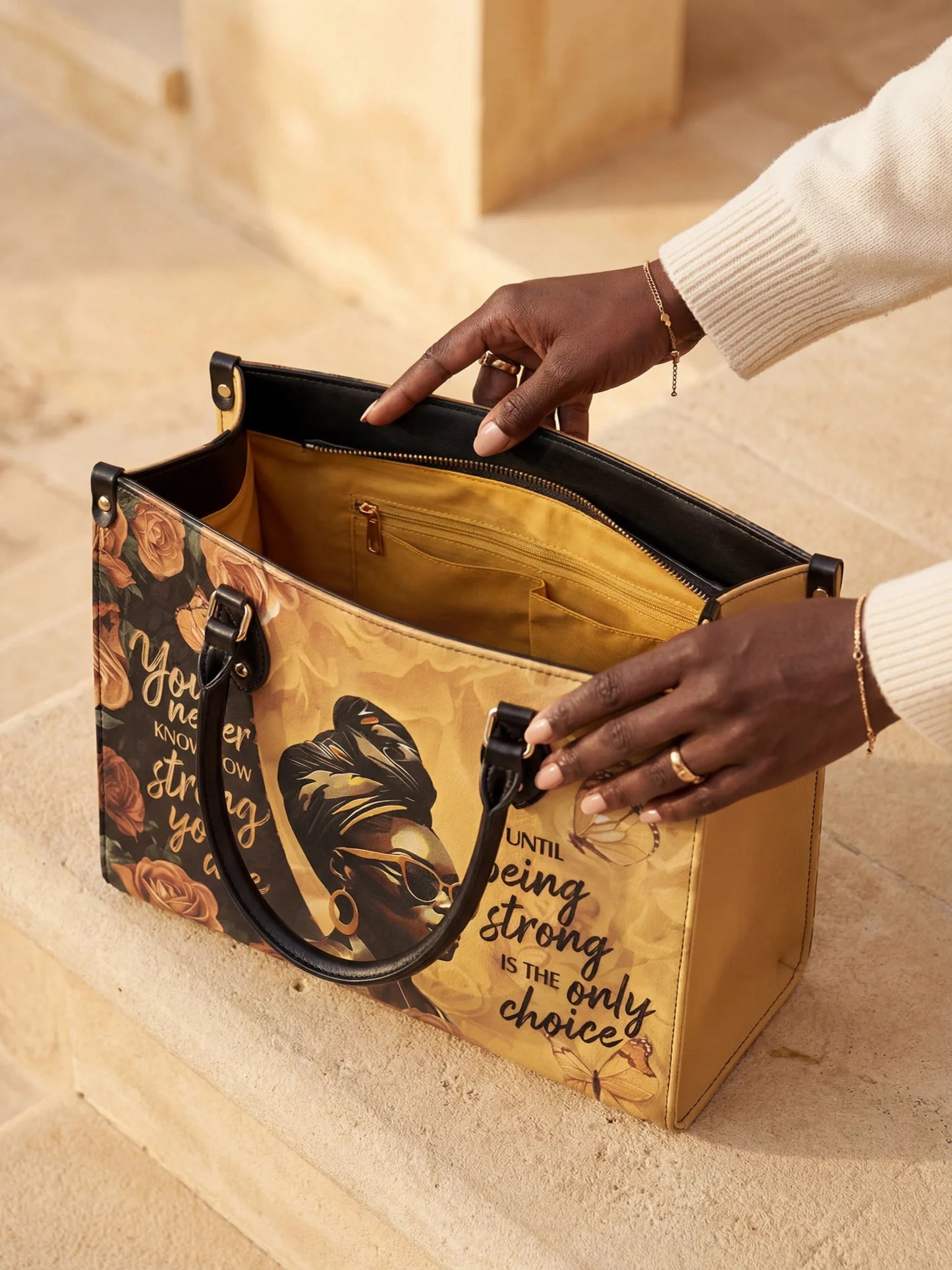 Afroyla "Siyanda" Leather Handbag