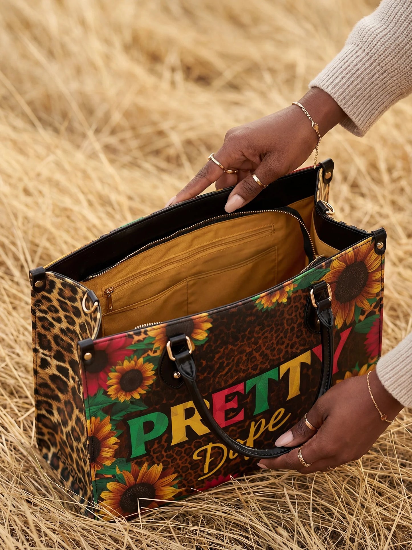 Afroyla "Solya" Leather Handbag