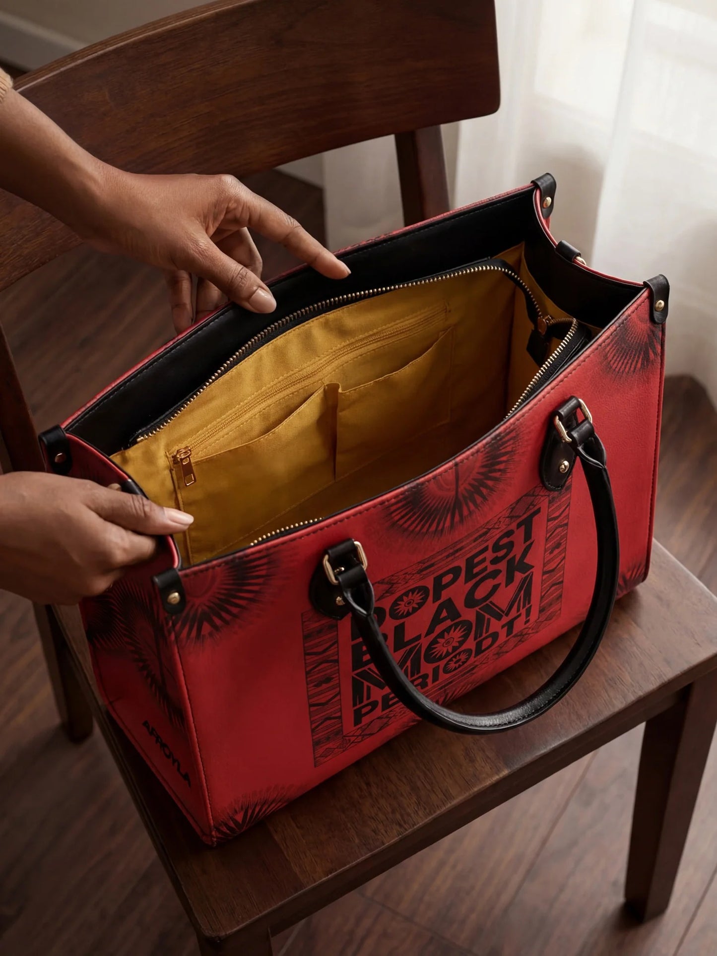 Afroyla "Tajimom" Leather Handbag