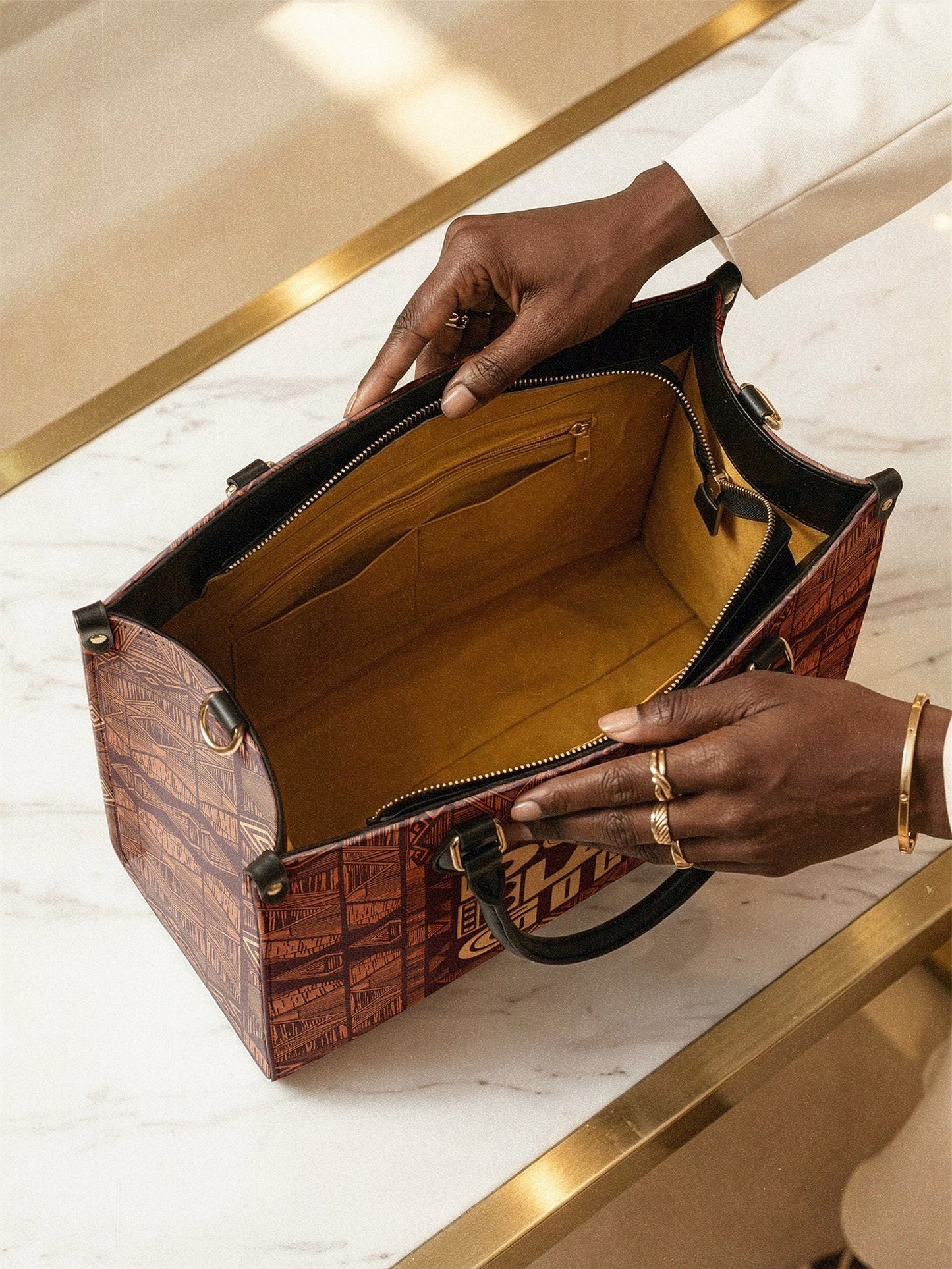 Afroyla "Dope Black Girl" Leather Handbag