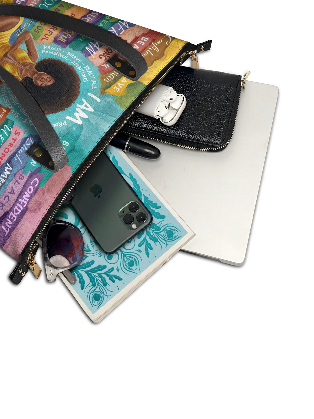 Afroyla "AfroEssence" Leather Tote Bag