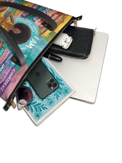 Afroyla "AfroEssence" Leather Tote Bag