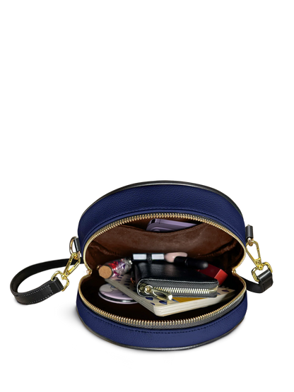 Afroyla "Imani" Blue Orchid Circle Crossbody Bag