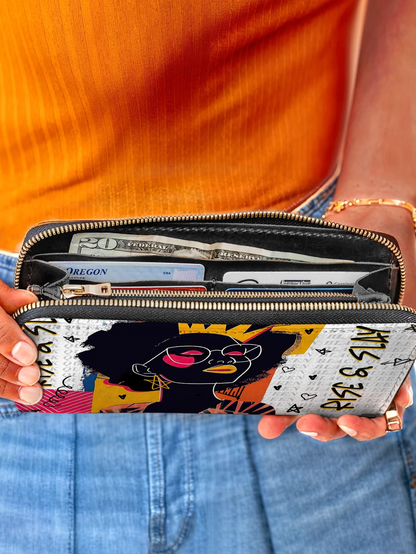 Afroyla "Aina" Coconut White Wallet