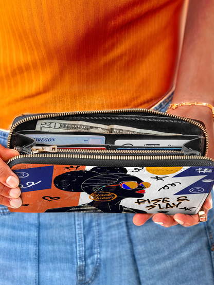Afroyla "Sanaa" Salt Pop Wallet
