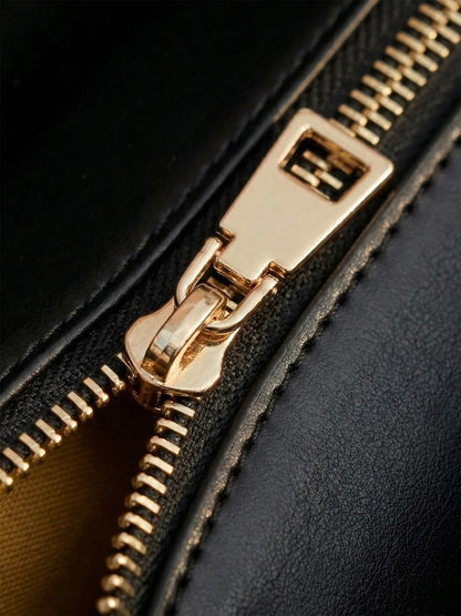 Afroyla "Aina" Blueberry Snow Leather Handbag