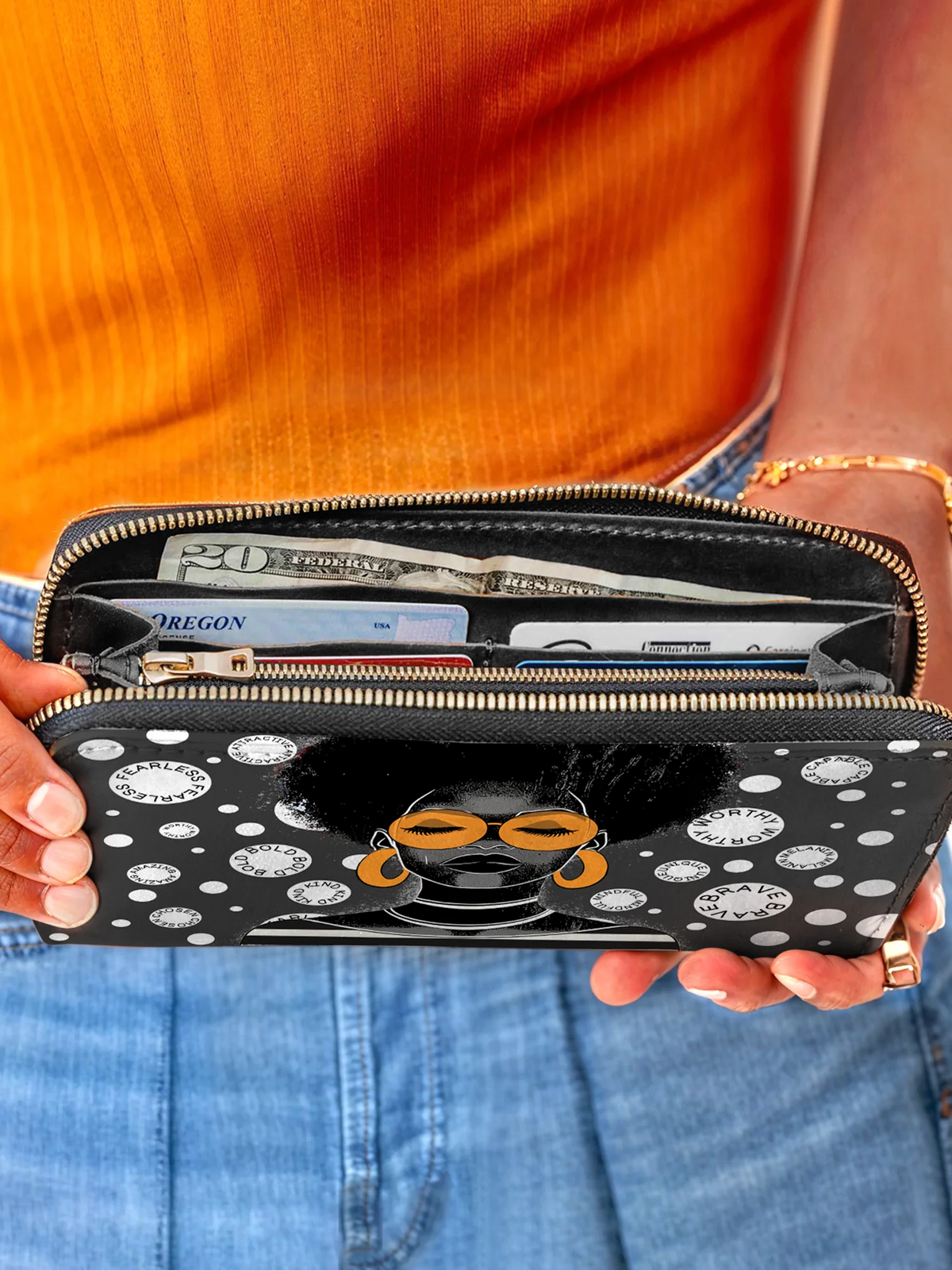 Afroyla "Fahari" Monochrome Wallet