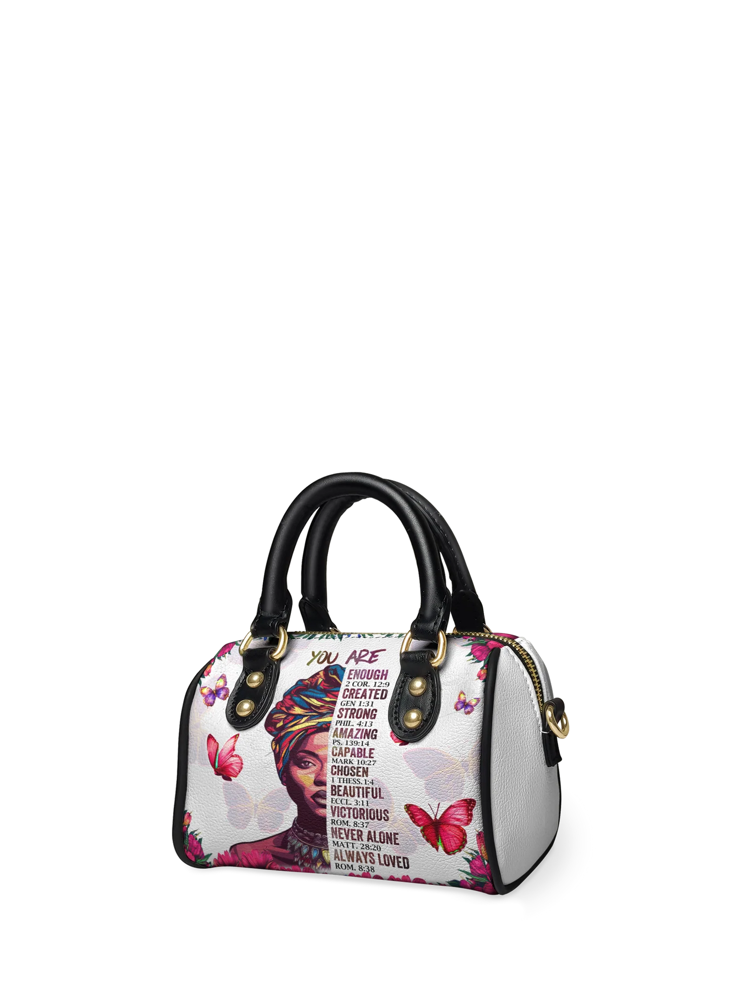Afroyla "Imani" Dove White Mini Satchel