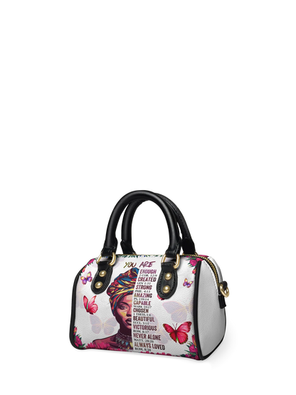 Afroyla "Imani" Dove White Mini Satchel